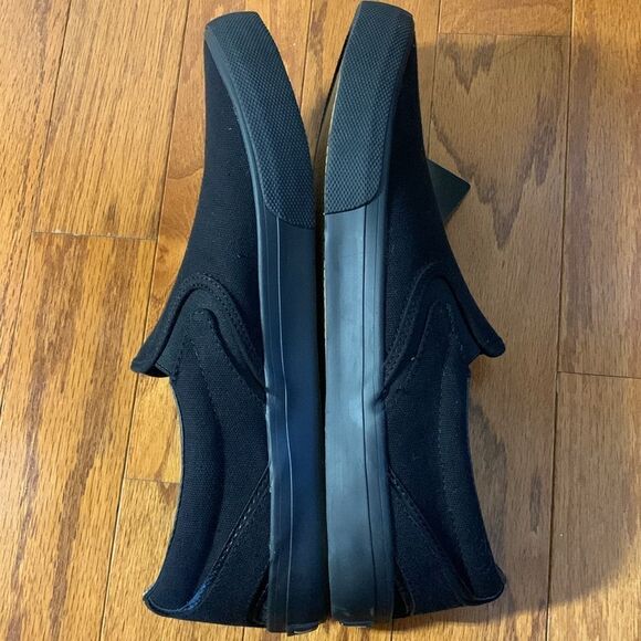 Hurley Jordan Men\'s size 10 black canvas slip-ons main image 4